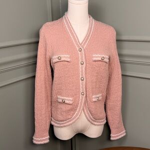 Grace Karin Soft Pink Knit Cardigan